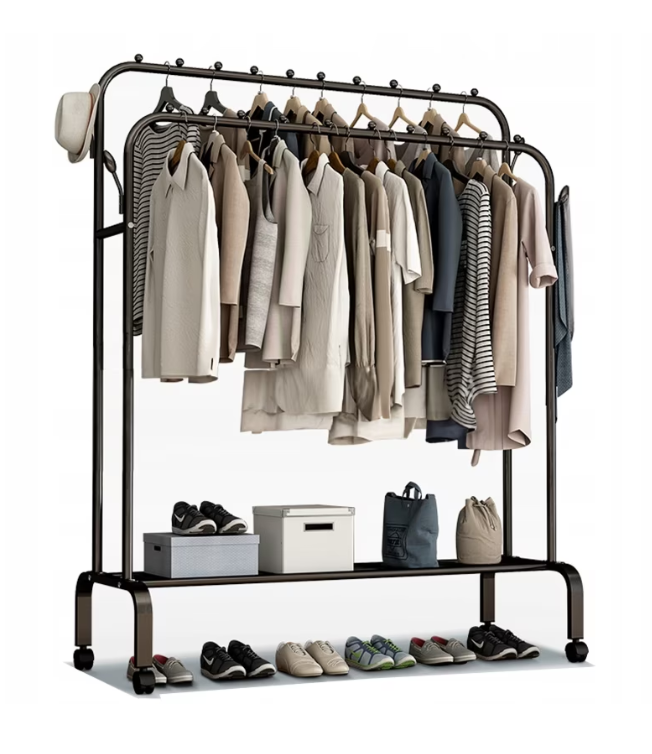 organizator vestiar suport haine suspendat cu poliță