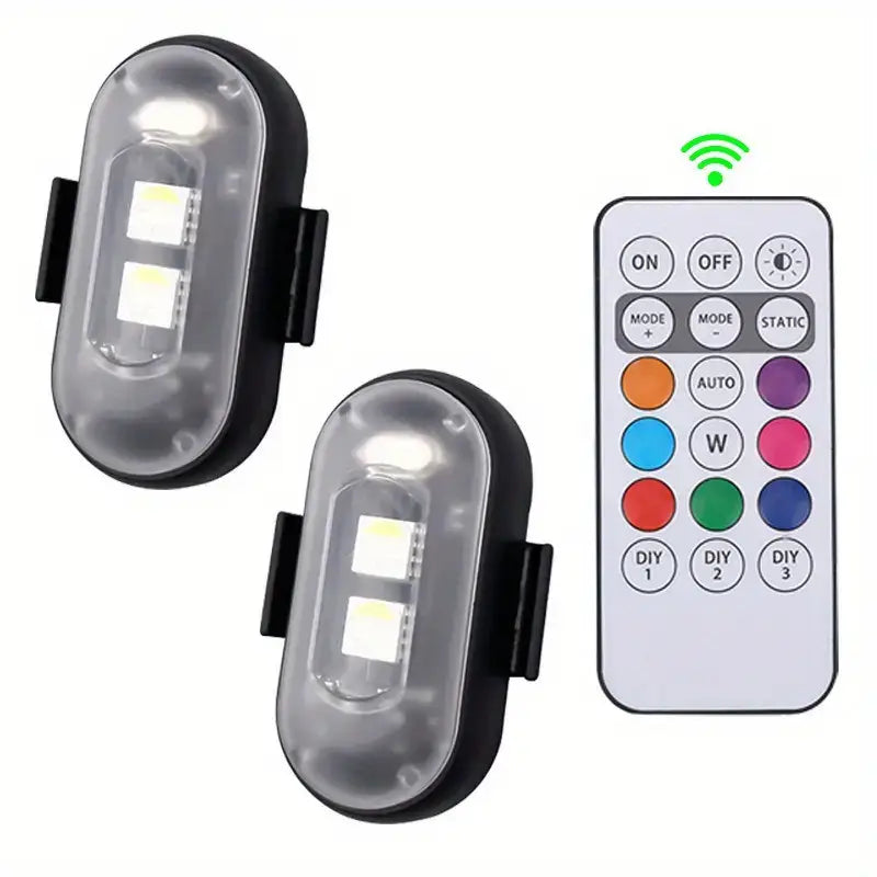 Lumină LED Stroboscopică Auto și Moto MS Donwof - Rezistentă la Apă, 3500mAh, USB