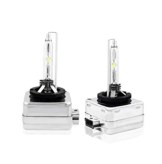 Faruri auto cu becuri Xenon D1S 35W 4300K lumina alba calda premium