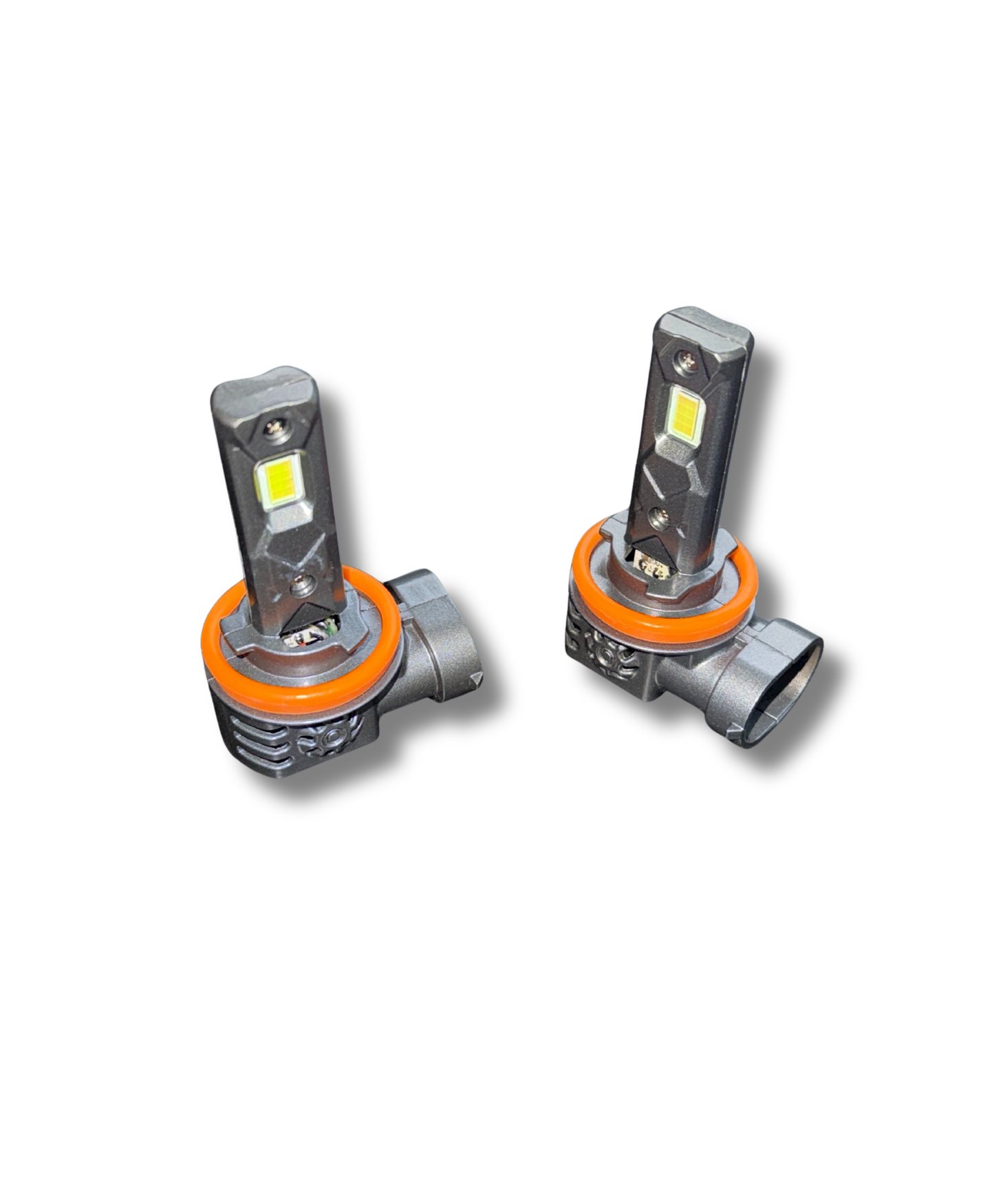 Set 2 becuri LED auto CANBUS 150W 20000LM H11 9005 9006 9012 alb rece 6000K cu ventilator si cupru