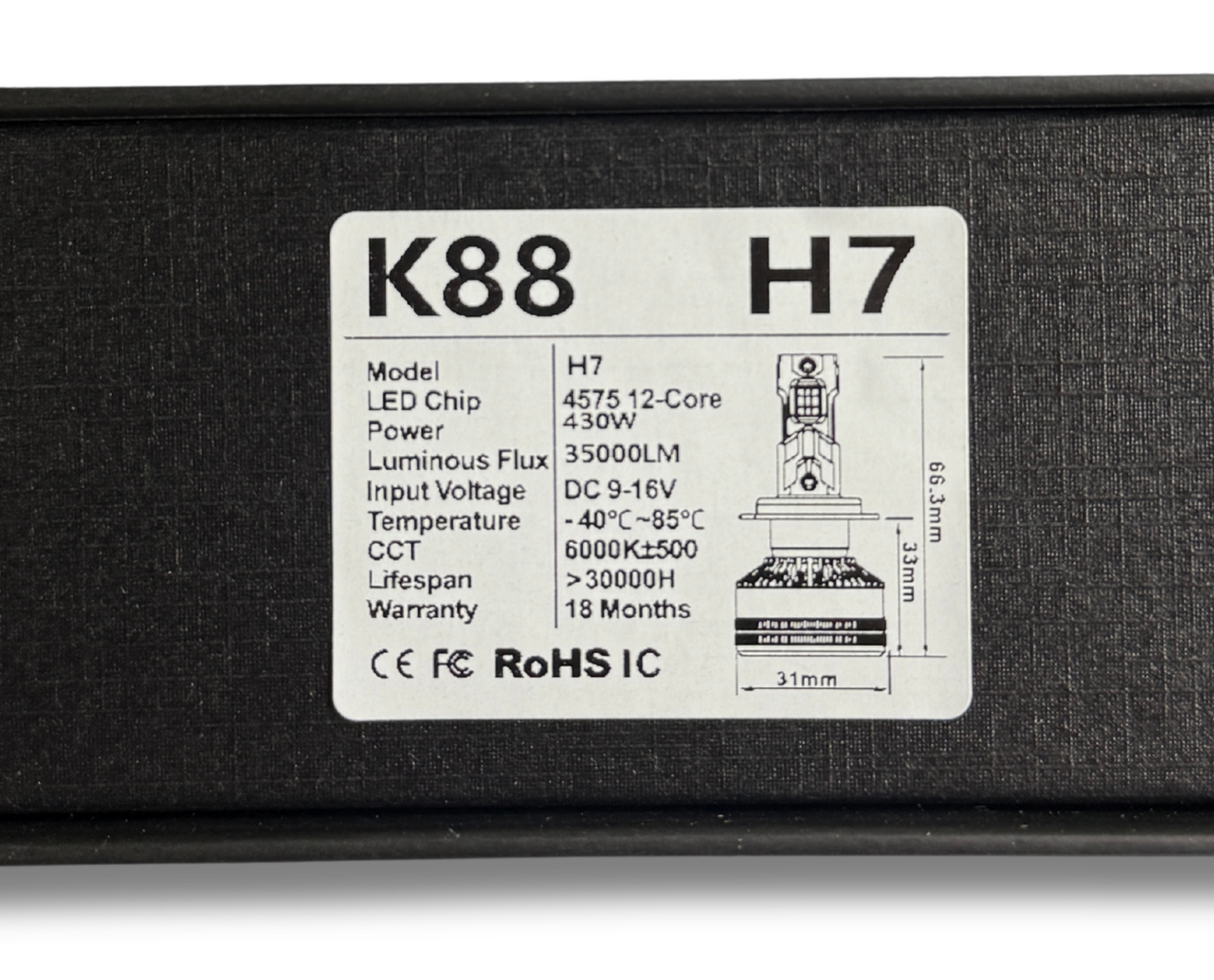 Becuri LED auto H7 430W 35000LM 6000K ultra puternice plug & play