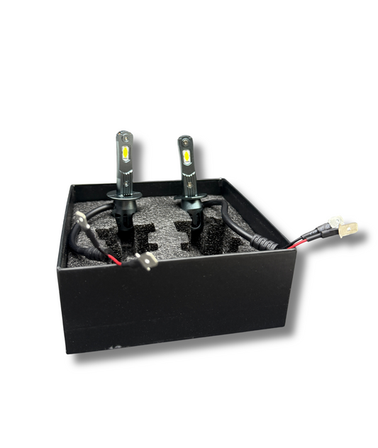 Set 2 becuri LED Auto H1 Multimodel CANBUS 150W 19000LM cu ventilator și chip 3570