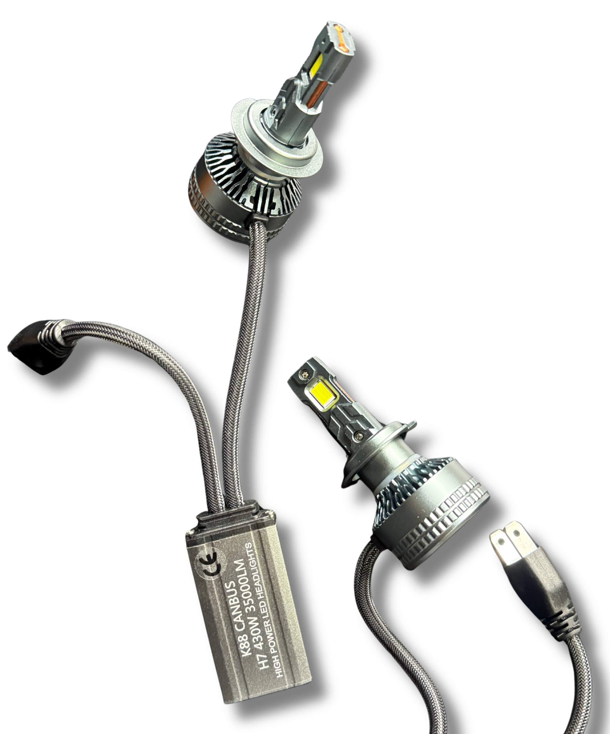 Set becuri LED auto H7 CANBUS 430W 35000LM alb rece 6000K High Quality 4575