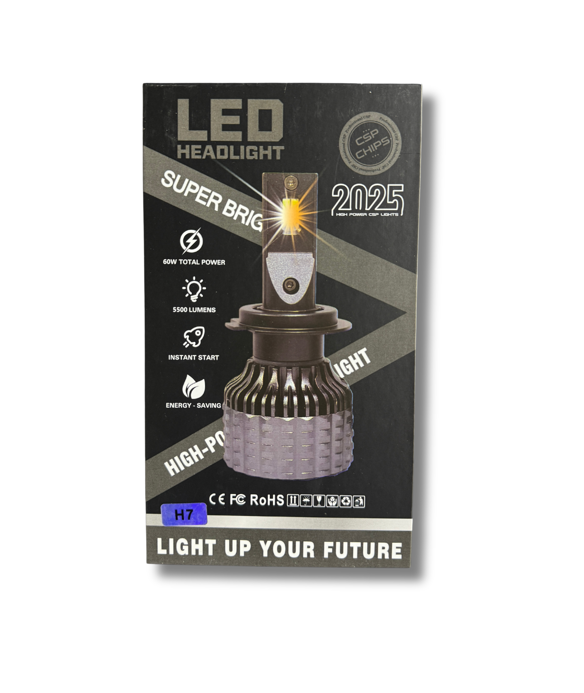 Set becuri LED auto H7 H1 H11 180W 18000LM alb cald 4300K lumina intensa si clara