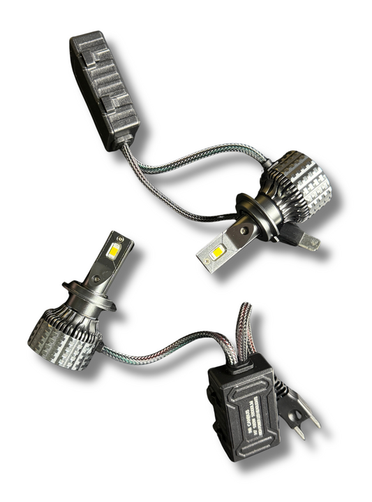 Set 2 becuri LED auto CANBUS 180W 18000LM H7 H1 H11 alb cald 4300K ultra puternic