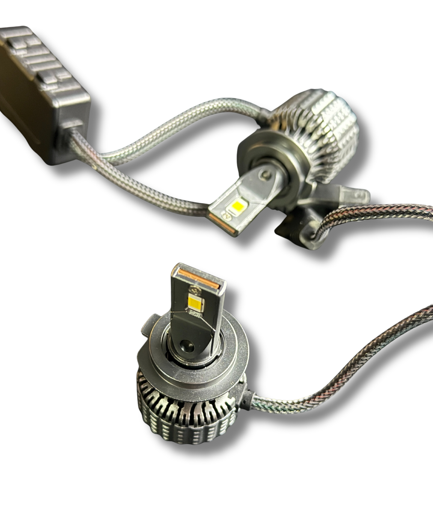 Becuri LED auto compatibile H7 H1 H11 180W 18000 lumeni alb cald 4300K fara erori