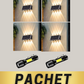 Lampă Solară de Perete Exterior LED 8W – Iluminare Dublă Sus-Jos, 8 LED-uri Puternice, 12.000mAh, Lumină Caldă – Economie de Energie și Design Modern