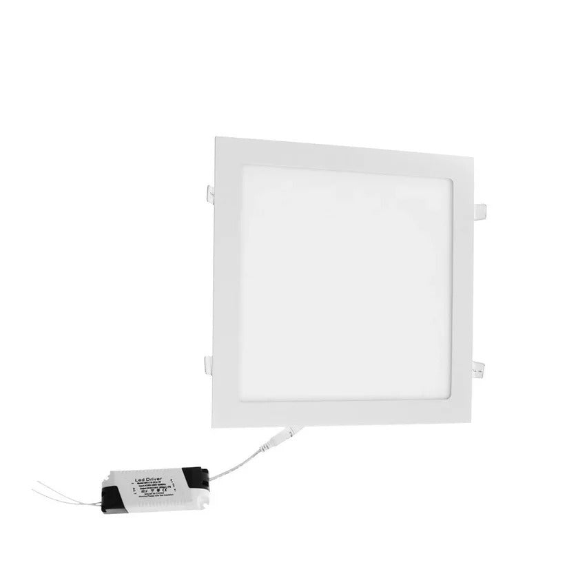 Lampă LED pătrată slim 24W, eficiență energetică, lumină alb-rece