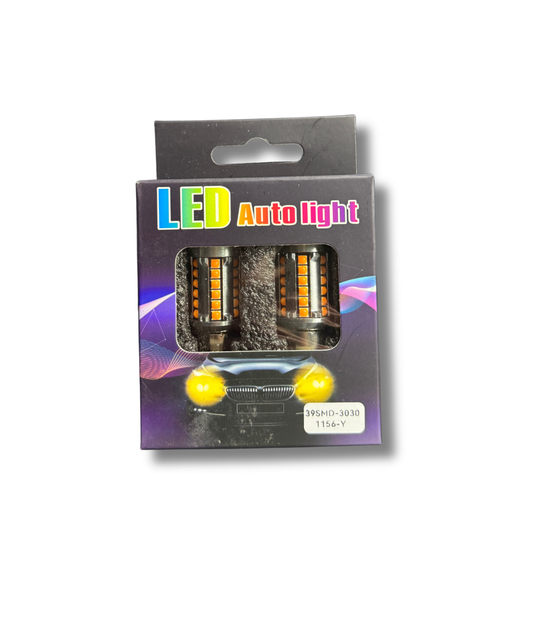 becuri led auto 1156 p21w canbus semnalizare galben 30w 39 smd 4014