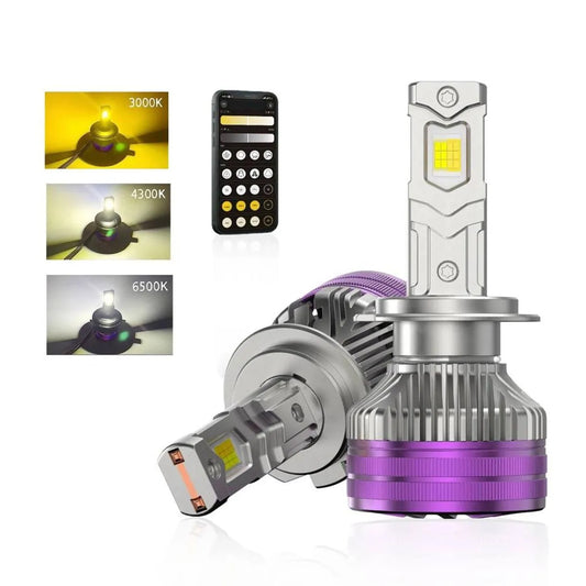 becuri led auto cu aplicație smart