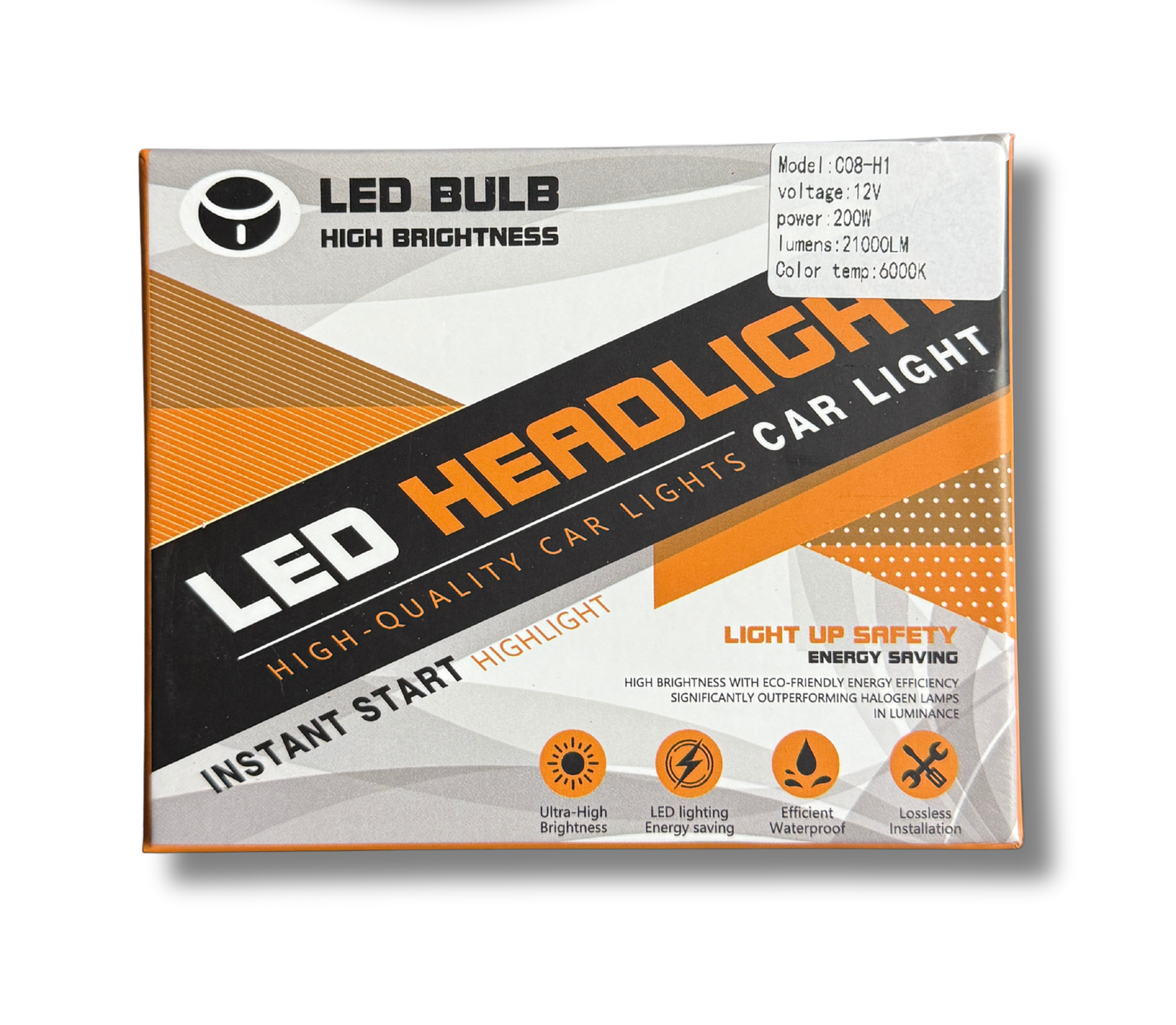 bec led auto h1 200w canbus montaj rapid fara erori bord