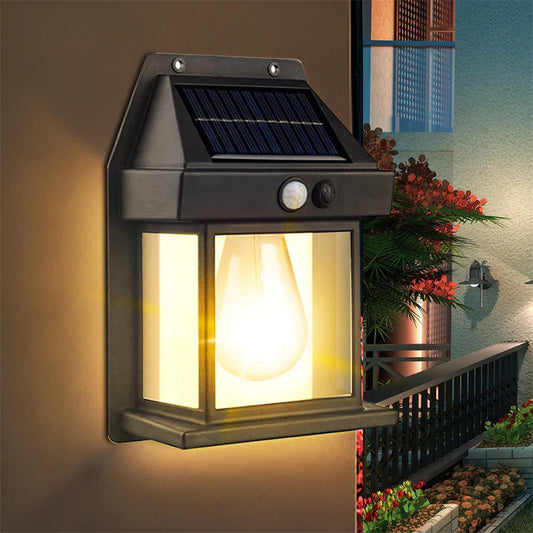 Lampă-solară-filament-exterior