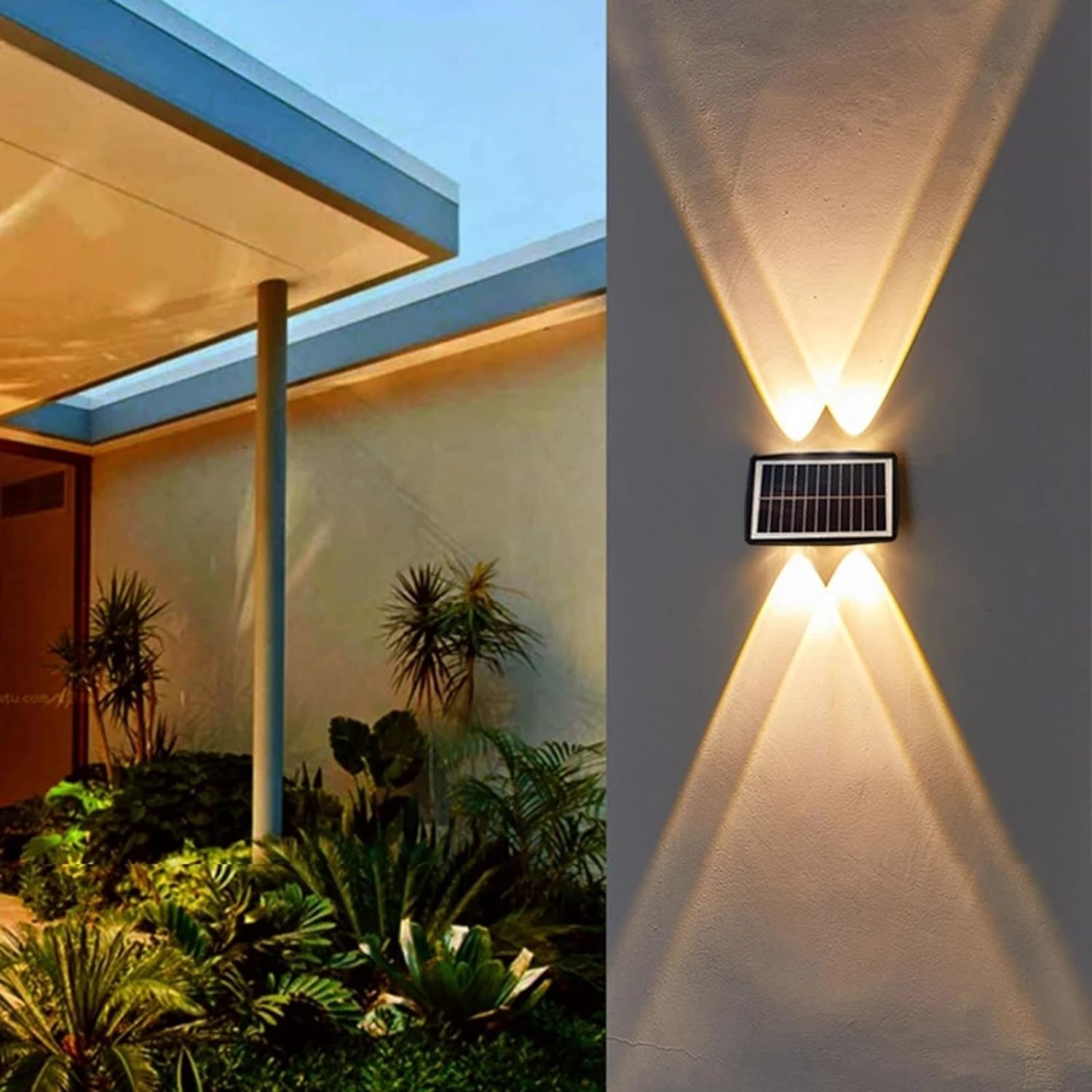 Lumină LED solară perete
