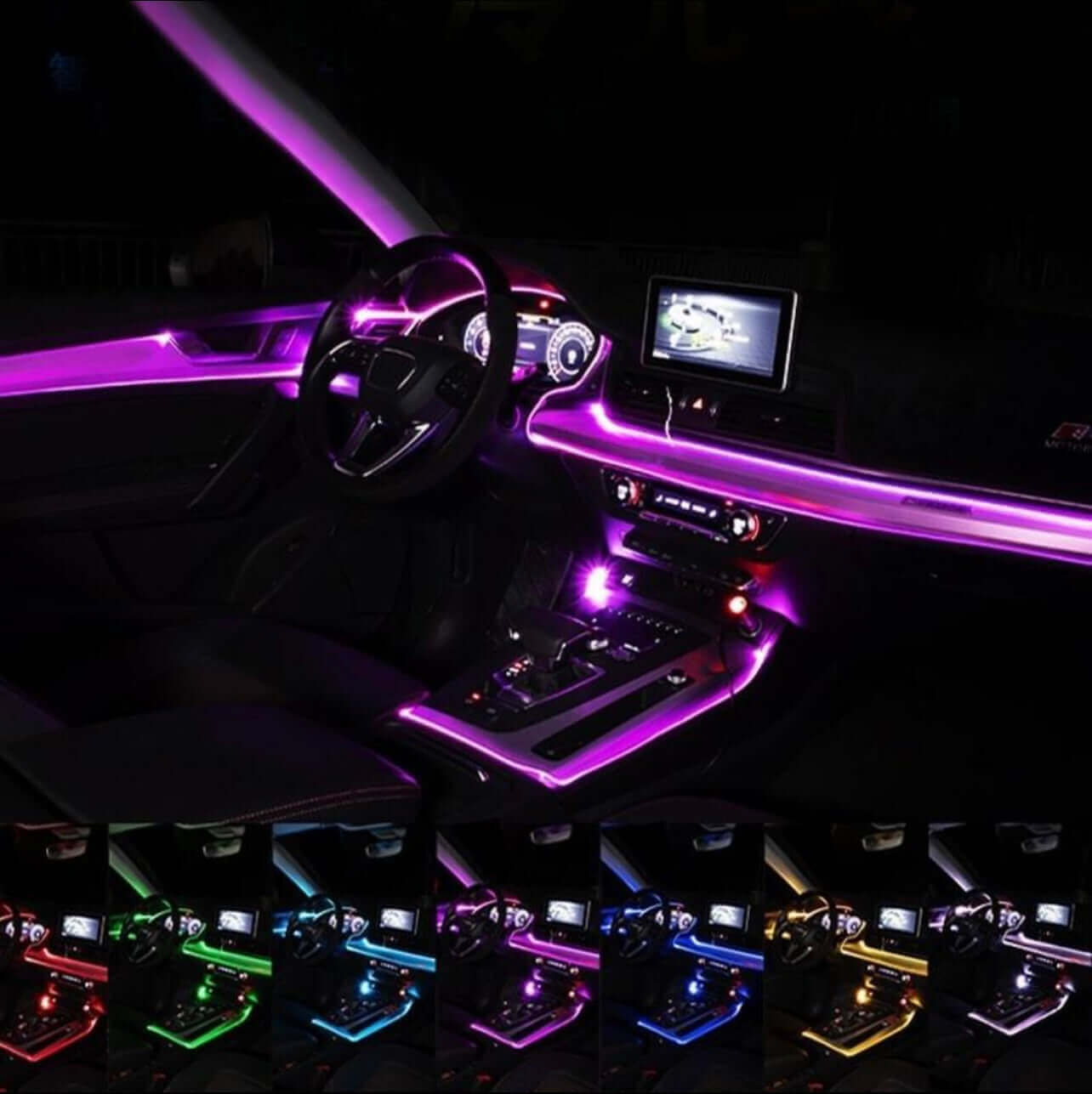 Soluție de iluminat RGB pentru mașină