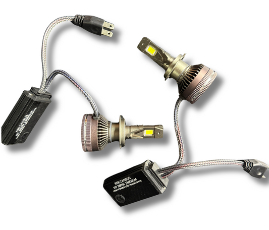 Set 2 becuri LED auto H7 CANBUS 380W 23000LM alb rece 6000K ultra puternic