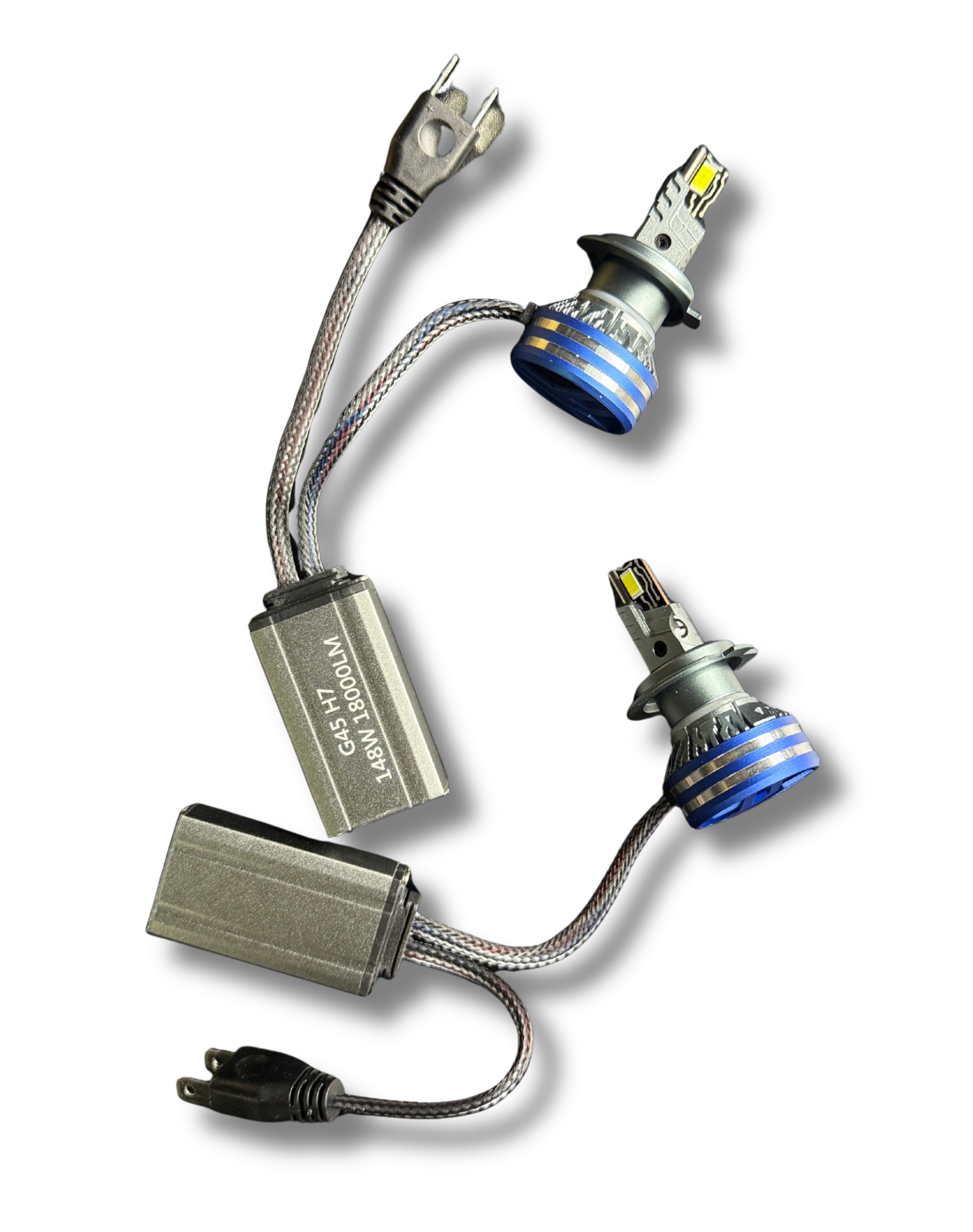 becuri led auto h7 canbus 18000lm alb rece 6000k ultra puternice cu ventilator si cupru