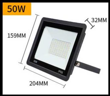 Proiector LED 50W, 6500K, pentru iluminare de calitate în exterior