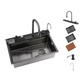 chiuvetă bucătărie inox cu accesorii integrate premium