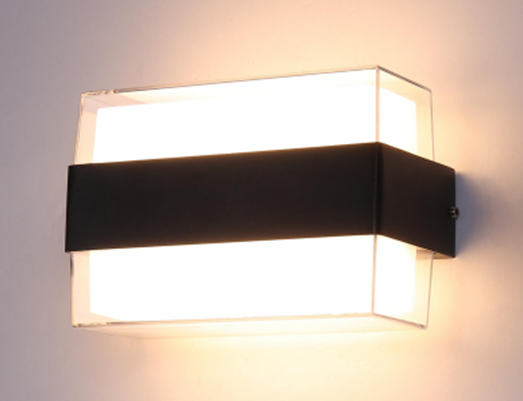 lampa-led-exterior-neagra-12w-alb-cald-iluminare-sus-jos
