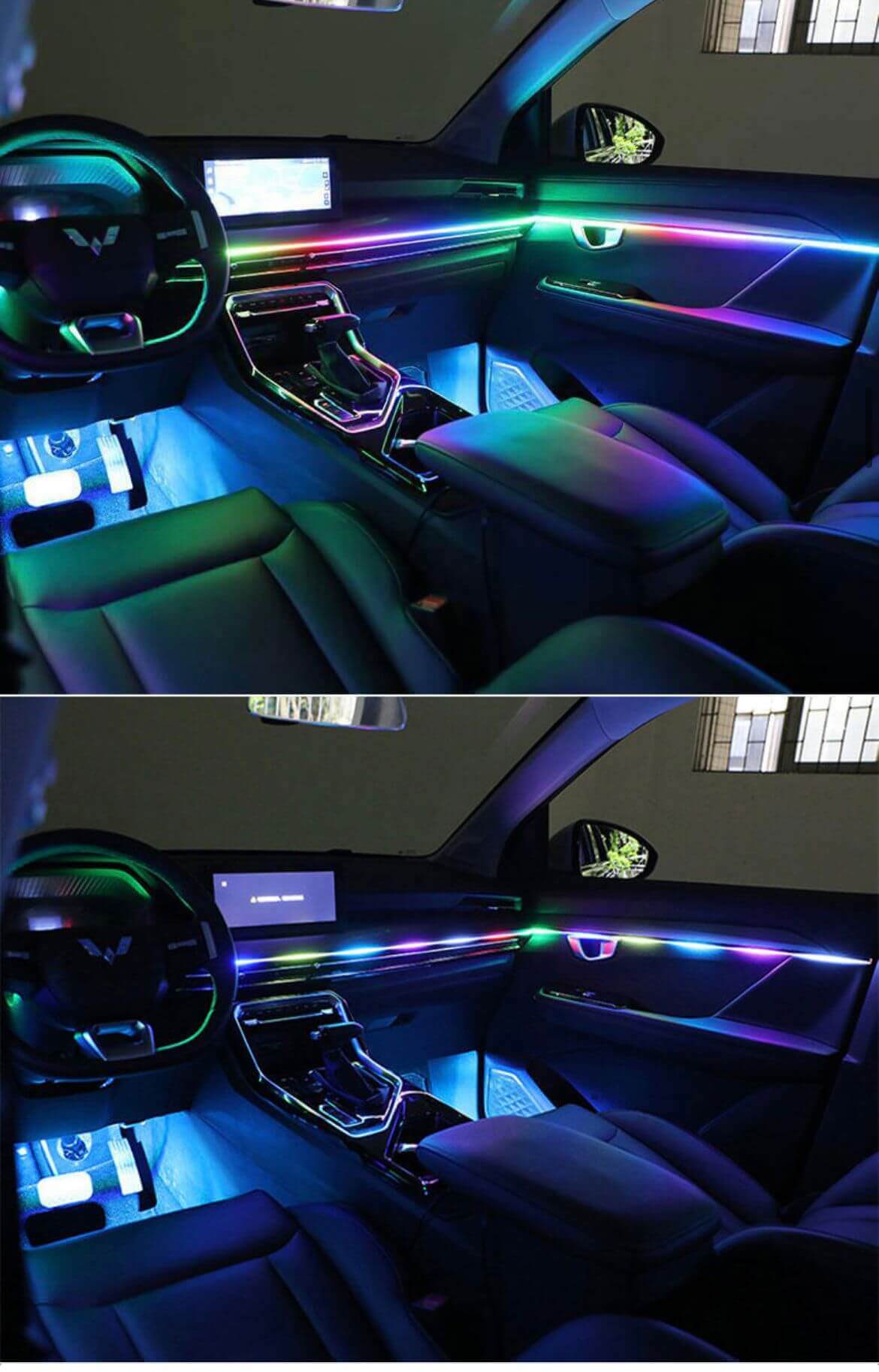 Instalare lumini ambientale LED auto