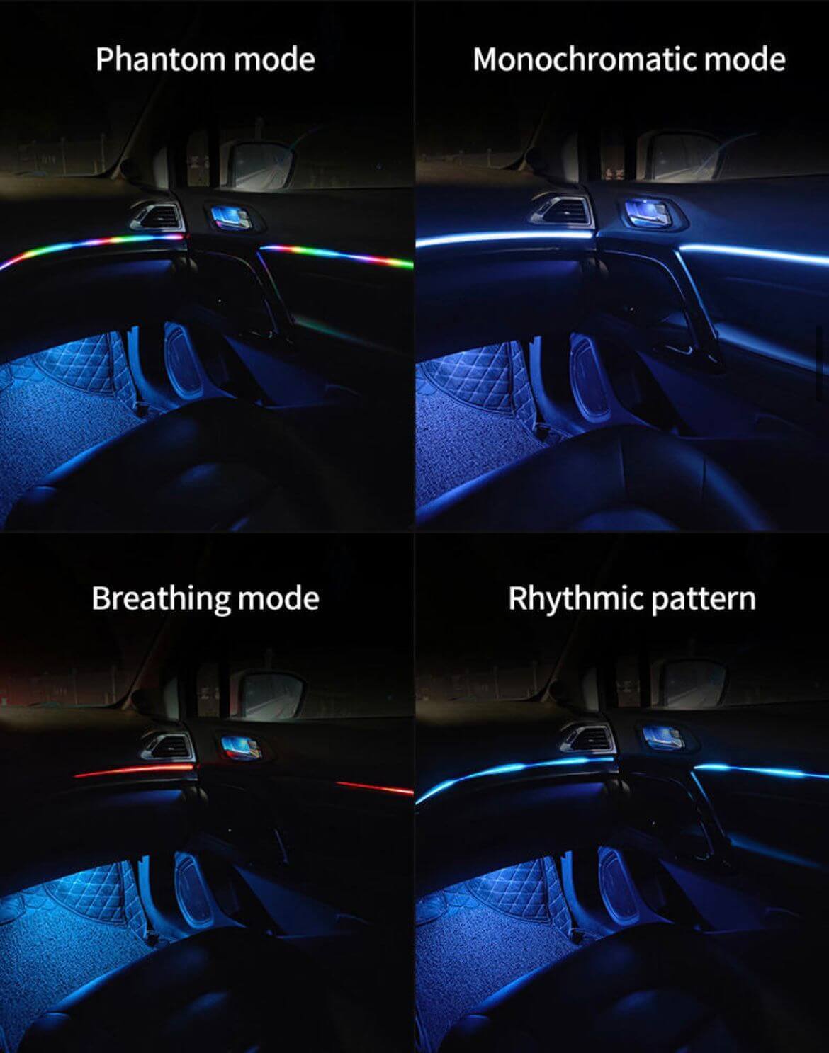 Iluminare interior auto RGB