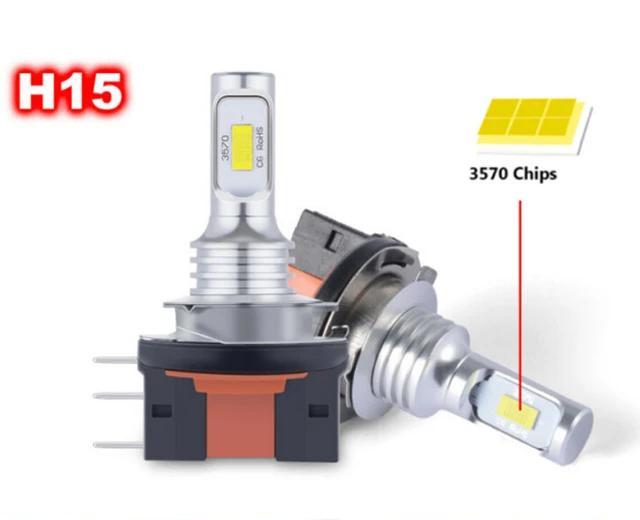 Set becuri LED H15 14000 Lumen IP68 rezistent la apă