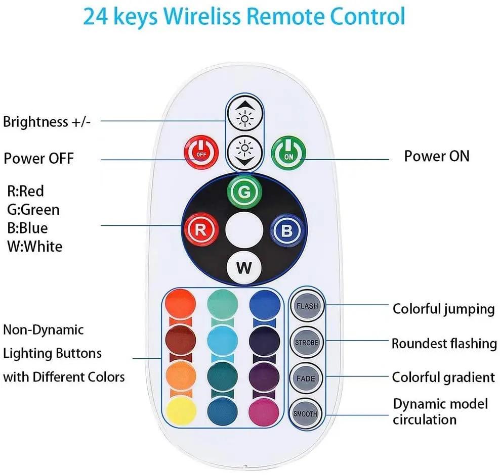 Controller Cablu Alimentare cu Telecomandă și Aplicație SMART WiFi pentru Furtun Neon RGB sau Bandă LED RGB - Max 50M/750W - 110-220V