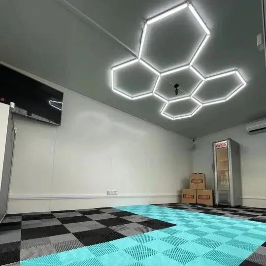 Iluminat decorativ cu aplica LED hexagonală 200W