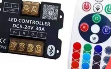 Controler Profesional LED RGB 5-24V cu Aplicație și Telecomandă pentru Reglare Lumini și Culori