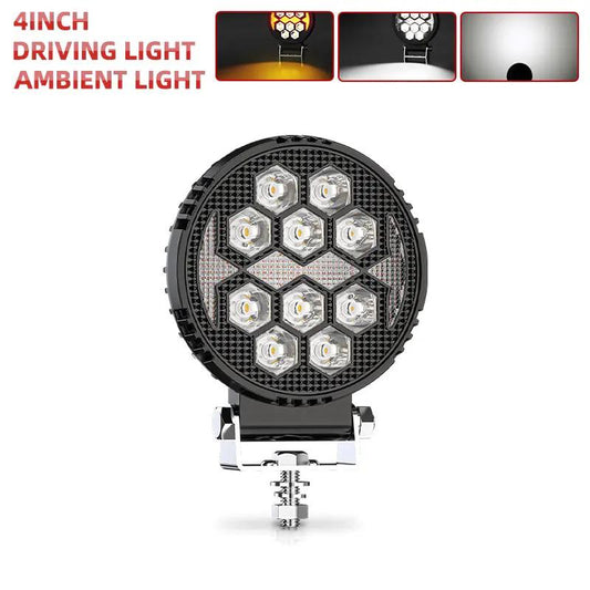 proiector LED rotund 30W cu lumină albă și galbenă