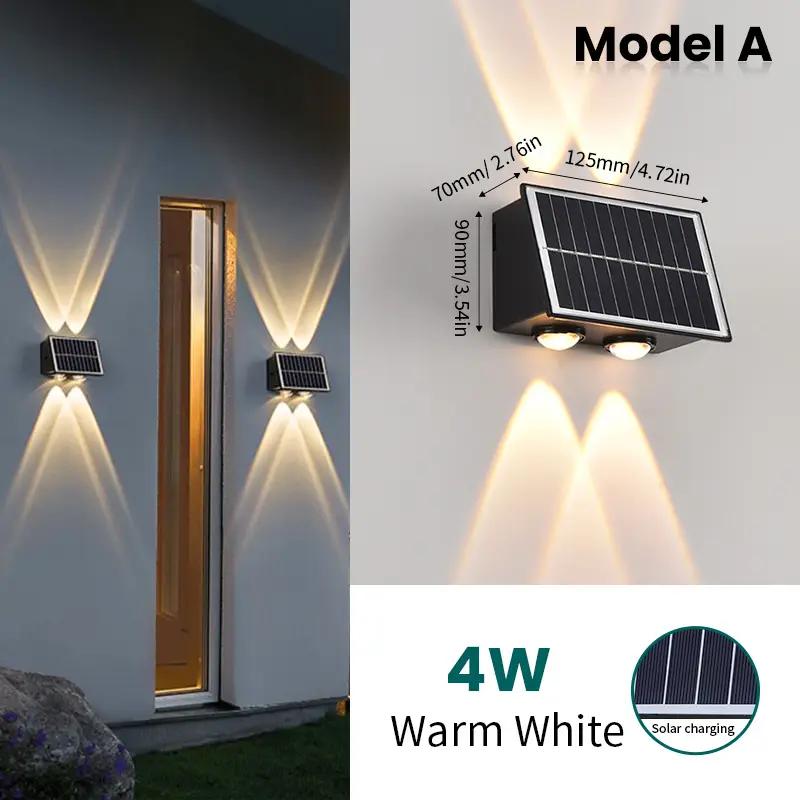lampă LED exterior 4W cu lumină galbenă