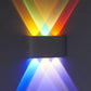 lampă aplica LED exterior RGB cu telecomandă negru
