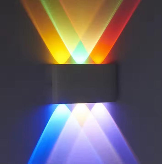 lampă aplica LED exterior RGB cu telecomandă negru