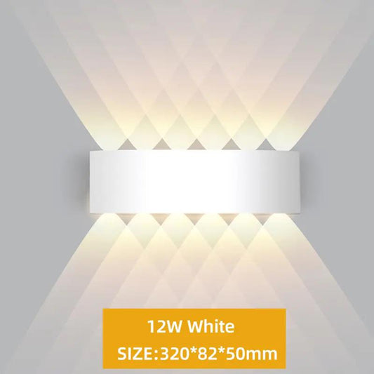 lampă aplica LED exterior albă 12W 12 LED-uri alb cald