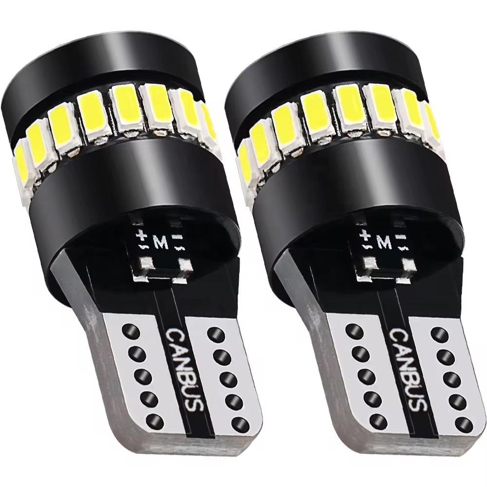 Set becuri LED T10 CANBUS 12V luminozitate maximă fără eroare