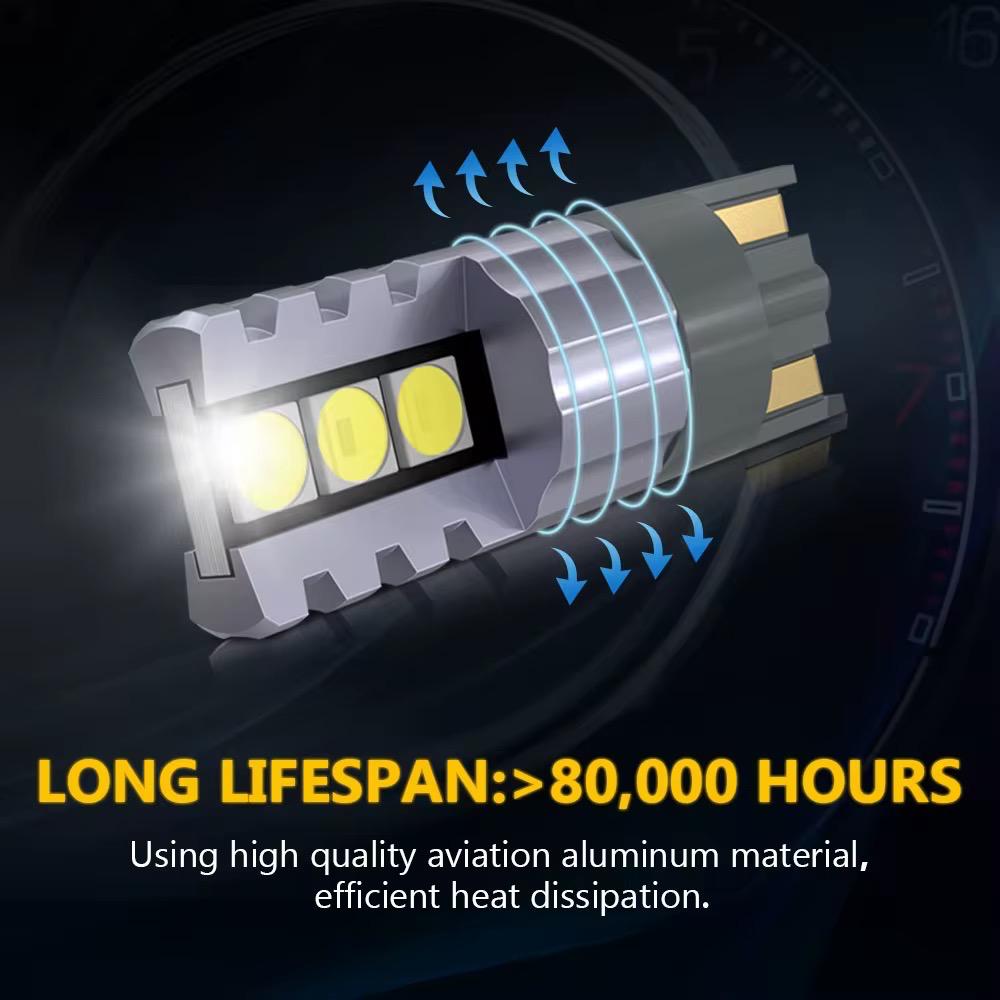 Becuri LED auto T10 3030 CANBUS fără eroare luminozitate maximă