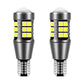 Set 2 becuri LED T15 3030 27 SMD Alb Rece 6500K CANBUS