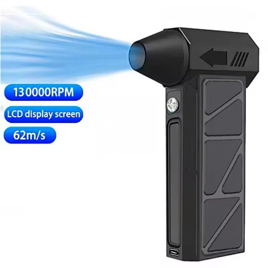 Mini suflantă portabilă 2-în-1 cu LED și baterie 5000mAh pentru curățarea prafului și părului