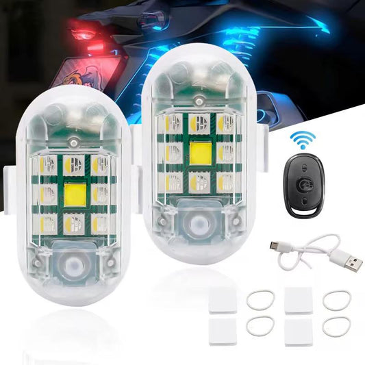 Set 2x stroboscop LED auto și moto 9 LED MS Donwof