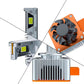 Becuri auto Xenon HID-LED D5S 120W 21.000LM cu răcire Cupru & Aluminiu