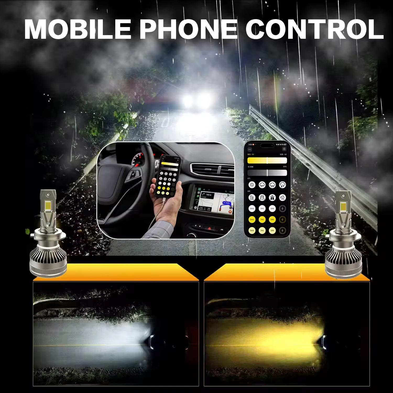 lumini auto led premium cu aplicație