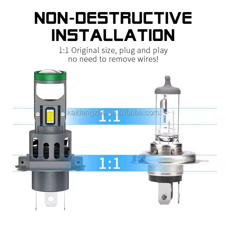 set becuri led h4 280w luminA alba 6500k faruri