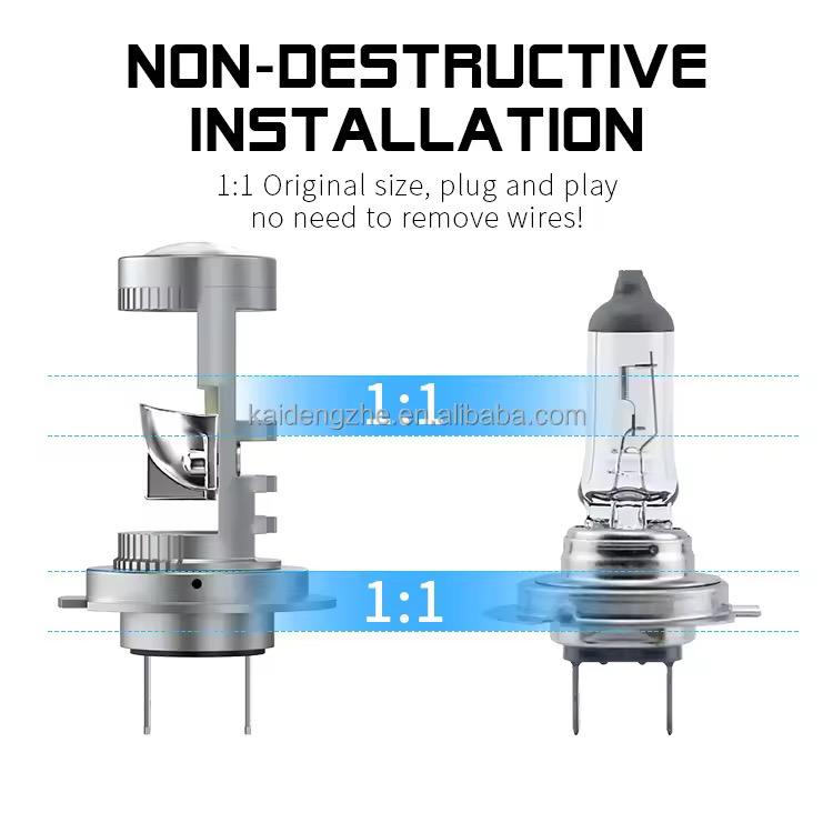 faruri led h7 1:1 cu ventilator si canbus integrat