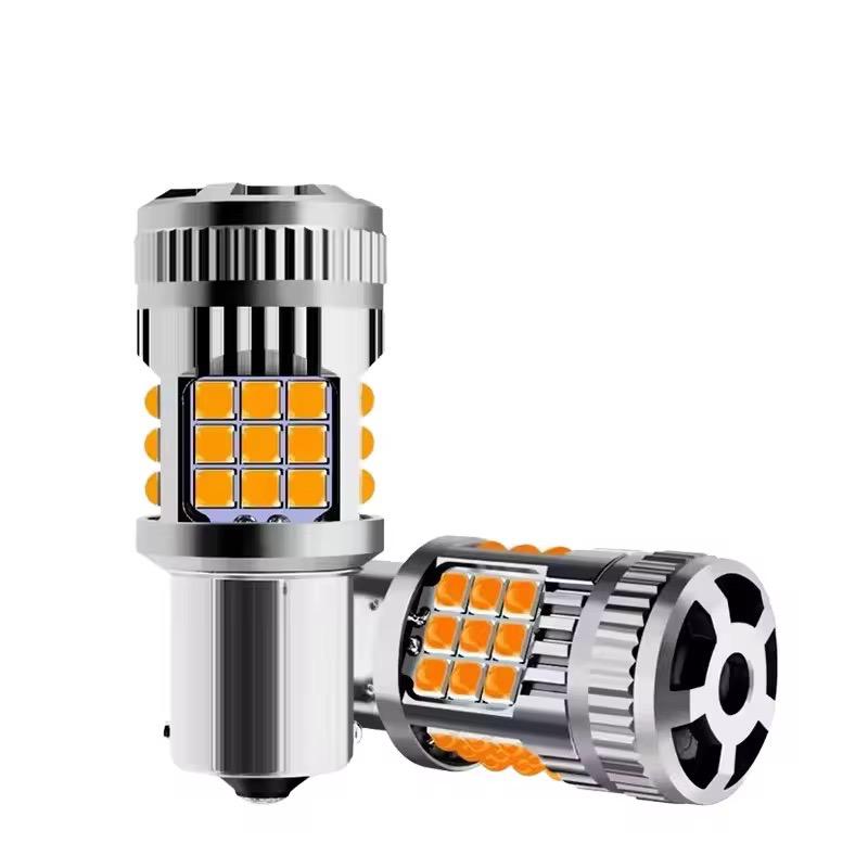 becuri led semnalizare portocalii canbus 1156 p21w 22w