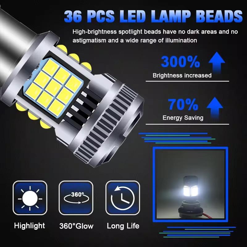 set 2 becuri led auto pozitie marsarier ventilator