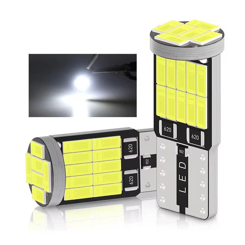 becuri led t10 w5w canbus alb rece 6000k