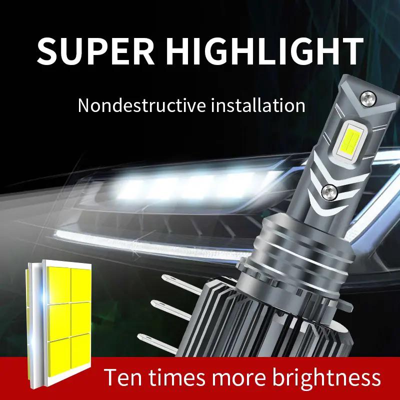 bec h15 led canbus fara eroare lumina alba rece