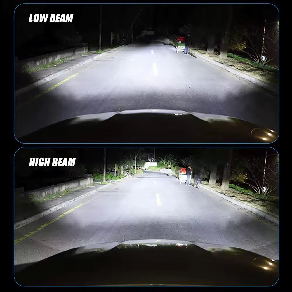 set 2 becuri led 9012 ventilator integrat lumina alba rece fara eroare