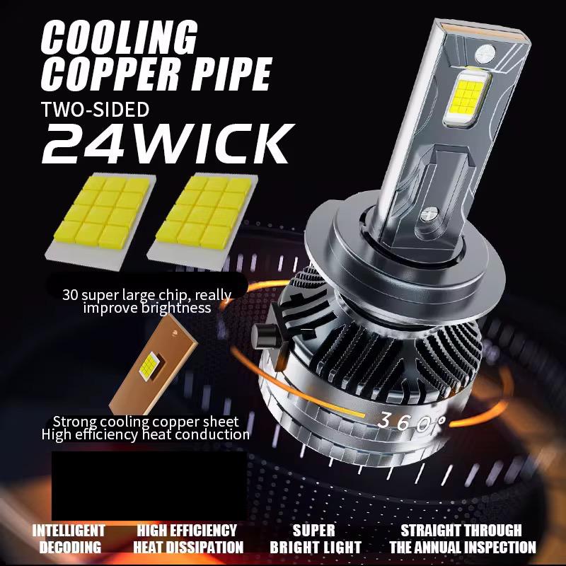 becuri led auto alb rece 6000k h1 h7 h11 performanta maxima