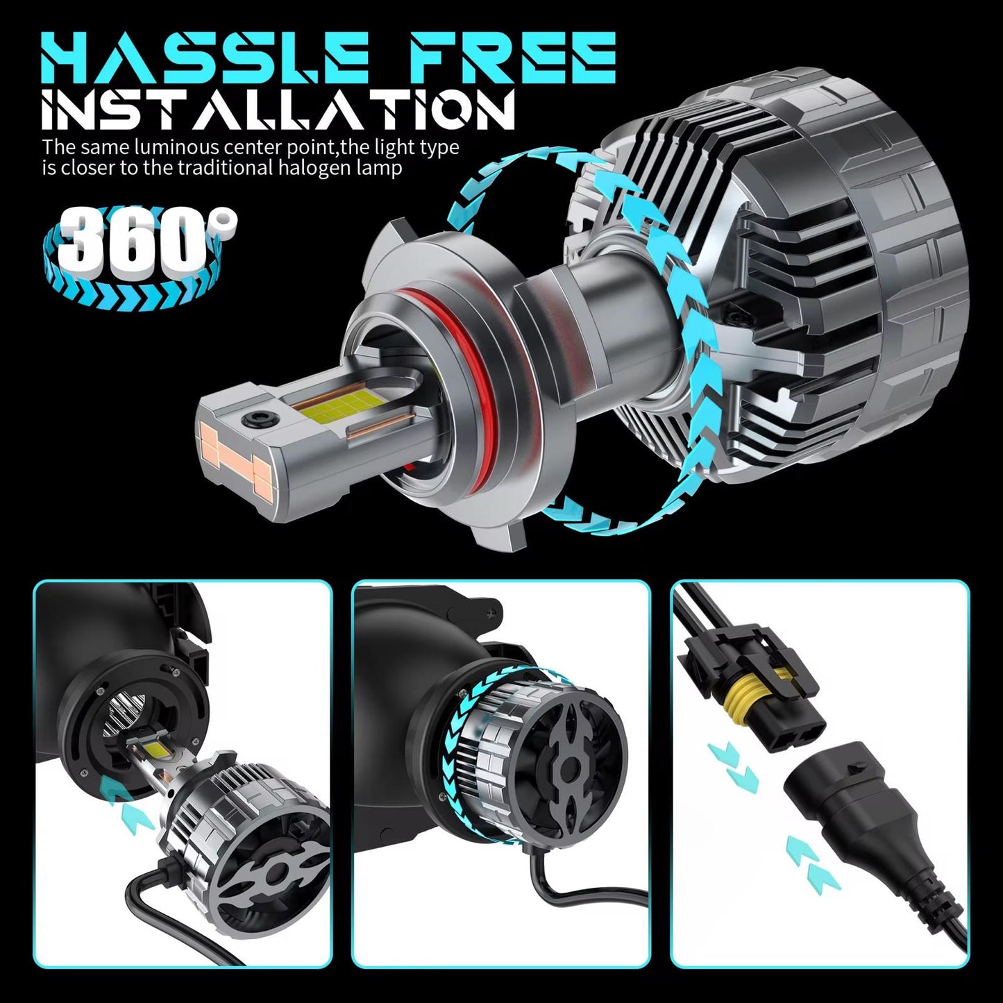 iluminare auto led puternica vizibilitate maxima noapte